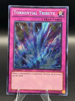 Mint/Near Mint Secret Rare First Edition Torrential Tribute LCYW-EN180 - Image 1