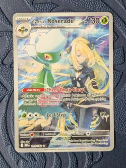 Cynthia's Roserade 184/182 Illustration Rare Destined Rivals NM Pokemon TCG - Image 1