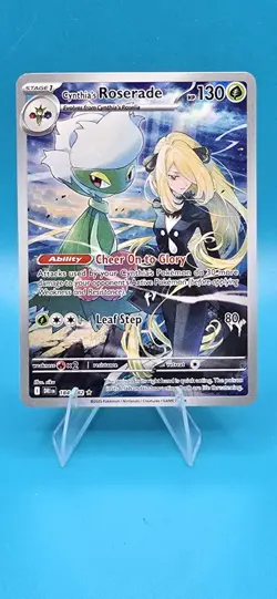 Cynthia's Roserade 184/182 Destined Rivals Pokemon TCG Illustration Rare Eng. B8 - Image 1