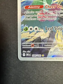 Pokemon TCG Cynthia's Roserade 184/182 Sv10: Destined Rivals Illustration Rare - Image 5