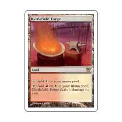 WOTC MtG 9th Ed Battlefield Forge (R) EX - Image 1