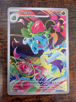 Pokemon Ivysaur Illustration Rare 134/132 Mega Evolution - Image 1