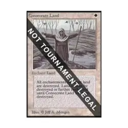 WOTC MtG Collector's Ed Consecrate Land (CE) (U) EX - Image 1