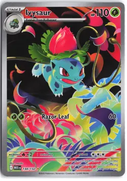 Ivysaur 134/132 Illustration Rare Mega Evolution Pokemon NM - Image 1