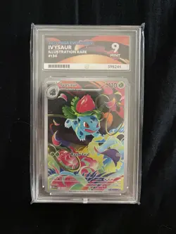 Pokemon Ivysaur 134/132 Illustration Rare Mega Evolution Card Ace Mint 9 - Image 1