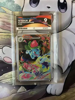 Pokemon Ivysaur 134/132 Illustration Rare Mega Evolution Card Ace Mint 9 - Image 1