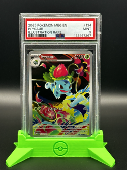 PSA 9 Ivysaur 134/132 Illustration Rare Mega Evolution Pokemon - Image 1