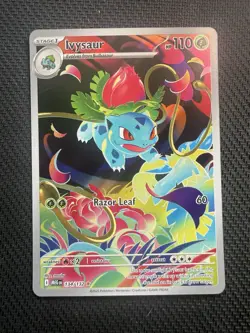 Pokemon TCG Ivysaur Me01: Mega Evolution Illustration Rare Full Art Holo 134/132 - Image 1