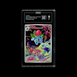 2025 Pokemon Ivysaur 134/132 Mega Evolution Illustration Rare TAG 9 - Image 1