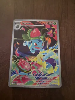 Pokemon TCG Ivysaur Mega Evolution 134/132 Illustration Rare Card - Image 1