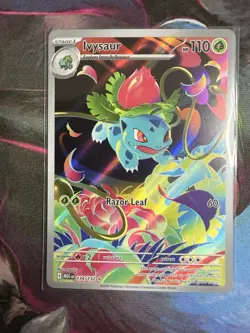 Pokemon TCG Ivysaur 134/132 Mega Evolution Illustration Rare - Image 1