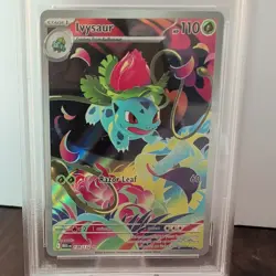 Pokemon Ivysaur Illustration Rare Holo 134/132 Me01 Mega Evolution 2025 PSA 10 - Image 2