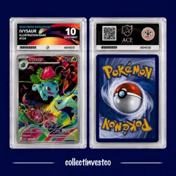 Pokemon TCG Ivysaur 134/132 Mega Evolution Illustration Rare Ace 10 Gem Mint - Image 1