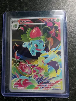 Pokemon TCG Ivysaur 134/132 ME01: Mega Evolution Illustration Rare Near Mint - Image 1