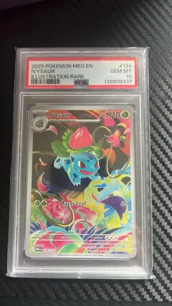 Ivysaur 134/132 PSA 10 Gem Mint - Pokemon Mega Evolution Illustration Rare - Image 1