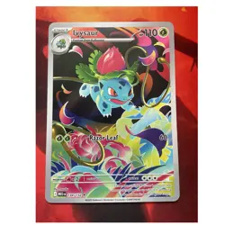 Pokemon TCG Ivysaur 134/132 Mega Evolution Illustration Rare Holo - Image 1