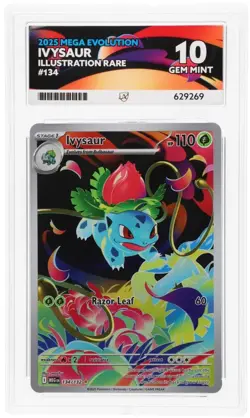 Ivysaur 134/132 Ace 10 Mega Evolution Illustration Rare Pokemon Tcg - Image 1