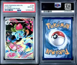 Pokemon Ivysaur Illustration Rare Me01: Mega Evolution Holo 134/132 PSA 10 - Image 1