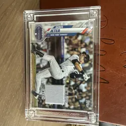 DEREK JETER 2022 Jersey Fusion Card 2003 Game Used Patch Swatch MLB New York - Image 1