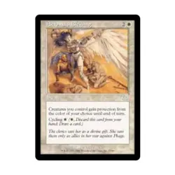 WOTC MtG Onslaught Akroma's Blessing (U) (Foil) EX - Image 1