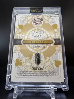 CZD040 - 2025 Wild Card Jokers Wild - True 1/1 - Lamine Yamal - Yellow Foil - Image 2
