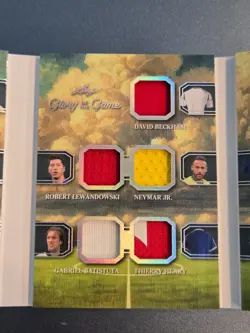2026 LEAF GLORY OF THE GAME PELE MESSI MARADONA RONALDO HAALAND 15 PLAYER JERSEY - Image 4
