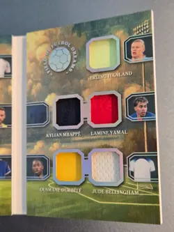 2026 LEAF GLORY OF THE GAME PELE MESSI MARADONA RONALDO HAALAND 15 PLAYER JERSEY - Image 5