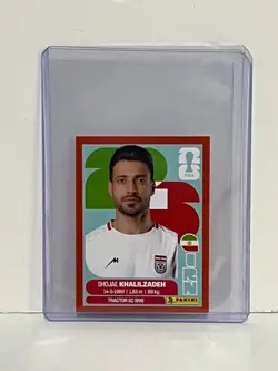 Shojae Khalilzadeh 2026 Panini FIFA World Cup Sticker Iran IRN 6 Red - Image 3