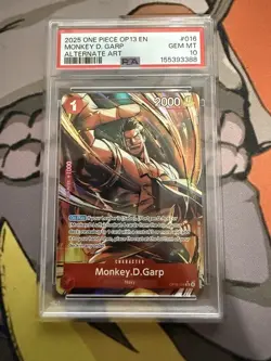 One Piece Monkey D Garp Alternate Art Op13-016 Psa 10 *1 - Image 1