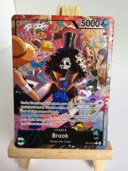 One Piece TCG Brook OP15-022 - Leader Alt Art - Adventure On Kami’s Island (NM) - Image 1