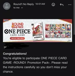 Round 1 x One Piece Collab Promo Pack ✅ CONFIRMED PREORDER 7/18 - Image 1