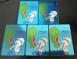 ONE PIECE Natsukomi 2026 Luffy Foil Promo Card Set of 5 (1 Card Scratched) - Image 1