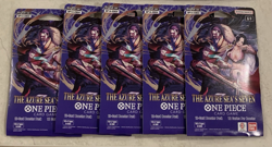 x5 One Piece TCG OP-14 Booster Pack Blister The Azure Sea's Seven ENGLISH NEW - Image 1