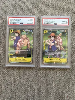 2025 One Piece Set Sail Event Monkey D. Luffy & Zoro Sequential PSA 10 - Image 1