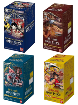 ONE PIECE TCG Booster Box OP01 + OP02 + OP03 + OP04 JAPANESE JAP OP1 OP2 OP3 OP4 - Image 1