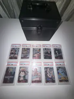 PSA 10 One Piece Premium Card Collection 25th Anniversary Set Jap + Luxury Case - Image 4