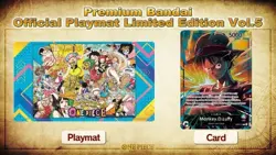 One Piece Card Game Official Playmat Limited Edition Vol.5 + Promo Card PRESALE - Image 1