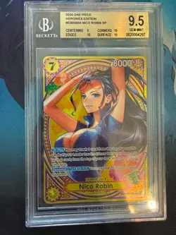 Nico Robin EB03-055 SP One Piece English BGS 9.5 GEM MINT (Strong Subgrades) - Image 1