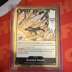 Ground Death Foil OP14-096 The Azure Sea's Seven One Piece English NM SHIPS FAST - Image 1
