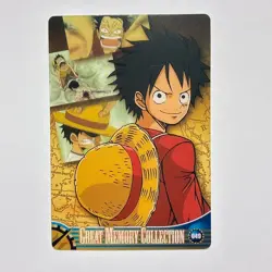S7558 Monkey D. Luffy 049 Japanese One Piece Morinaga Clear Card YJ19 - Image 1