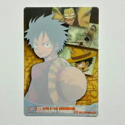 S7558 Monkey D. Luffy 049 Japanese One Piece Morinaga Clear Card YJ19 - Image 2