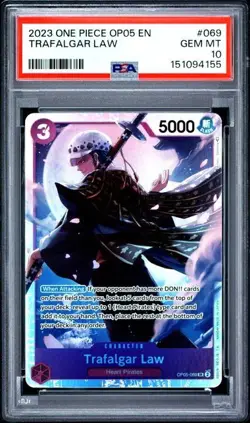 2023 One Piece Awakening of New Era "Trafalgar Law" OP05 #069 - PSA 10 - GEM MT - Image 1