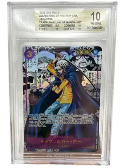 2023 One Piece Japanese Trafalgar Law Manga Art #OP05-069 BGS 10 Pristine - Image 2
