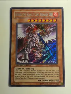 Horus The Black Flame Dragon LV8 EEN-ENSE1 Elemental Energy Yu-Gi-Oh MP - Image 1