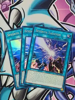 YUGIOH X3 BLGG-EN126 Seventh Tachyon x3 Ultra Rare YuGiOh PLAYSET 1ST EDITION - Image 1