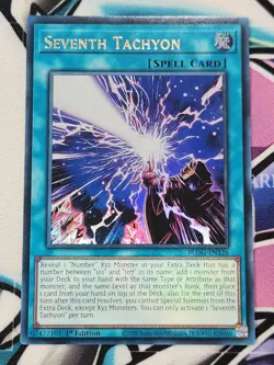 YUGIOH X3 BLGG-EN126 Seventh Tachyon x3 Ultra Rare YuGiOh PLAYSET 1ST EDITION - Image 3