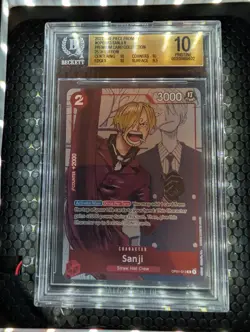 2023 ONE PIECE PREMIUM CARD 25TH ANNIVERSARY COLLECTION PROMO #013 SANJI BGS 10 - Image 1