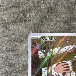Swinub 165/159 Pokemon TCG Illustration Rare Full Art Holo HP 70 - Image 2