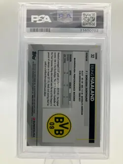 2020-21 Topps Chrome Bundesliga #32 Erling Haaland REFRACTOR PSA 10 - Image 4