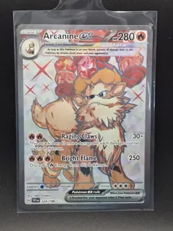 Pokemon TCG Arcanine ex 224/198 Sv01 Scarlet & Violet Ultra Rare Holo EN - Image 1